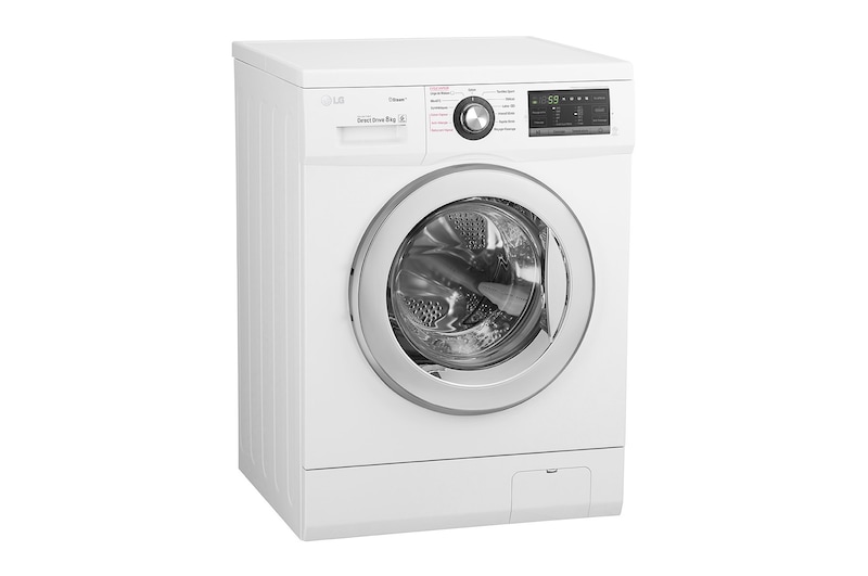 LG Lave-Linge 8KG | Moteur Direct Drive™ |  6 Motion Direct Drive™  | Steam | A+++-30%  | Smart Diagnosis™, LG F84G62WHS